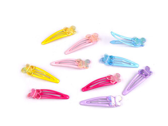 Sponka do vlasů pukačka motýl s AB efektem - 10 ks - mix