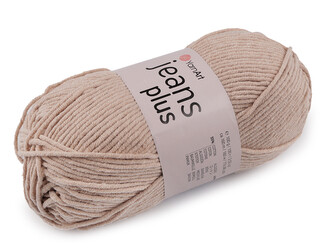 Pletací příze Gina / Jeans Plus 100 g - 1 ks - 29 (87) béžová světlá