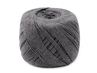 Bavlněná příze macrame Ø1,5-2 mm rozčesávací - 1 ks - 3 šedá