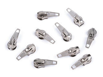 Jezdec ke spirálovým zipům No 5 typu POL - 100 ks - 031 nikl