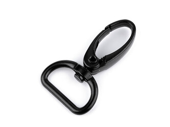 Kovová karabina s obrtlíkem průvlek 20 mm - 2 ks - černá