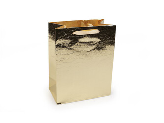 Dárková taška metalická - 4 ks - 2 zlatá