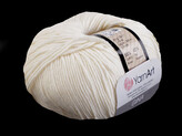 Pletací příze Gina / Jeans 50 g - 1 ks - 2 (03) krémová světlá