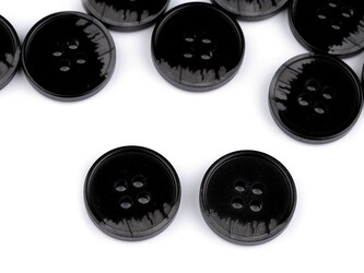 Knoflík oblekový velikost 24", 28", 32", 36", 40" - 20 ks - 8 (32") černá šedá