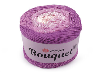 Bavlněná pletací příze Bouquet 250 g - 1 ks - 5 (715) fialová sv. růžová světlá