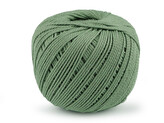Bavlněná příze macrame Ø2 mm rozčesávací - 1 ks - 11 zelená past.sv.