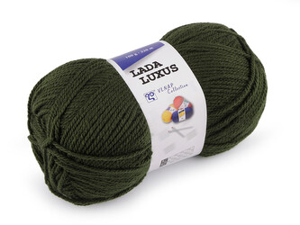Pletací příze Lada Luxus 100 g - 1 ks - 16 (55075) zelená khaki