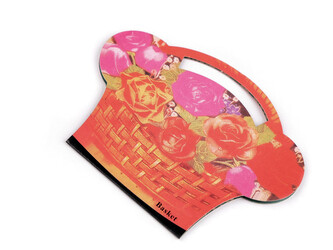 Jehly košíček mapky Basket - 10 ks - nikl