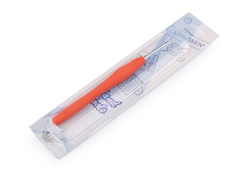 Háček na háčkování se silikonovou rukojetí vel. 2; 2,5; 3; 3,5; 4; 5 - 6 ks - 1 (2,5 mm) oranžová