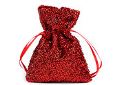 Dárkový pytlík 10x14 cm exkluzivní - 10 ks - 2 červená