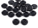 Knoflík oblekový velikost 24", 28", 32", 36", 40" - 20 ks - 8 (32") černá