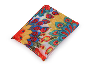 Skládací nákupní taška 49x40 cm pevná - 1 ks - 15 multikolor