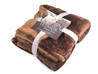 Deka beránek 150x200 cm - 1 ks - 15 hnědá tmavá hnědá
