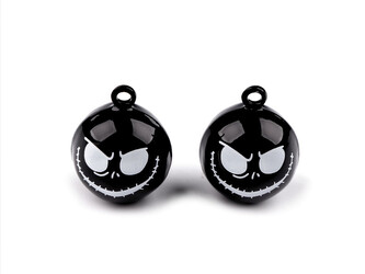 Rolničky halloween - 10 ks - 4 černá