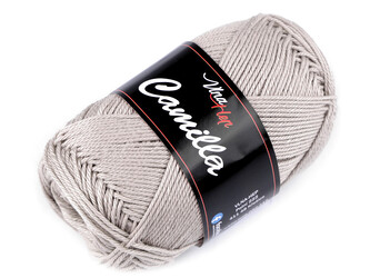 Bavlněná pletací příze Camilla 50 g - 1 ks - 38 (8225) šedobéžová