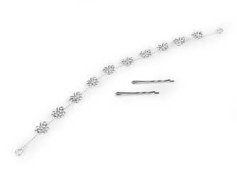 Štrasová ozdoba / čelenka do vlasů - 1 ks - 1 crystal motýl