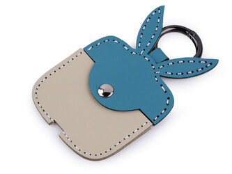 Přívěsek na batoh / klíče kapsička - 1 ks - 4 modrá tyrkys králík