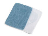 Nažehlovací záplaty riflové 5,3x7,9 cm - 10 ks - 2 modrá jeans