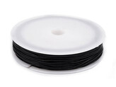 Pruženka / gumička kulatá Ø0,8 mm - 10 ks - 1 černá