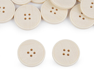 Knoflík laser velikost 40", 44" - 50 ks - 5 (44") krémová světlá