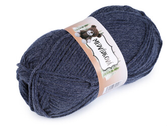 Pletací příze medvídková 100 g - 1 ks - 14 (68158) modrá delta