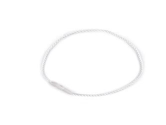 Šňůrka na visačku PES s pojistkou - 100 ks - 6 šedá světlá