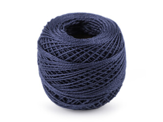 Vyšívací příze Perlovka Niťárna - 10 ks - 5982 modrá delta