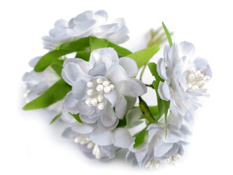 Umělý květ na drátku - 72 ks - 8 (36) šedá nejsvětlejší