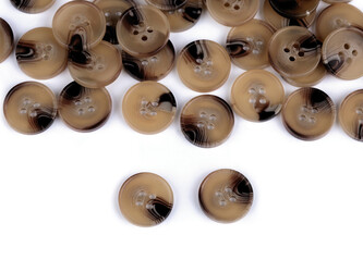 Knoflík velikost 28", 32", 40" - 10 ks - 2 (28") béžová