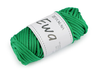 Pletací a háčkovací příze macrame Ewa Ø4 mm 90 g - 1 ks - 6 zelená