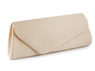 Kabelka - psaníčko saténové s vroubkovanou strukturou - 1 ks - 2 krémová Kabelka - psaníčko saténové s vroubkovanou strukturou - 1 ks - 2 krémová