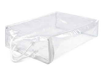 Úložný box / obal PVC se zipem - 1 ks - transparent