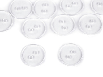 Knoflík velikost 24" - 50 ks - 15 transparent