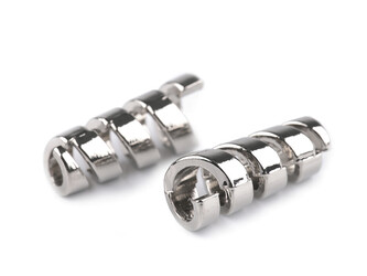 Kovová koncovka na šňůru Ø4 mm / ozdoba - 100 ks - 1 nikl