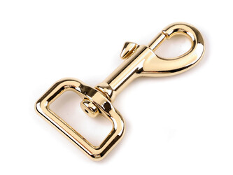 Mohutná kovová karabina s obrtlíkem průvlek 25 mm - 1 ks - 3 zlatá klasik