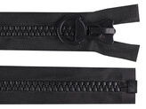 Kostěný zip extra velký No 20 délka 80 cm, 90 cm - 1 ks - 1 (80 cm) černá