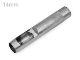 Výsečník / děrovač na látky Ø14;17;18;19;20;22 mm - 1 ks - 14 mm nikl