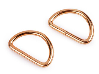 Polokroužek šíře 32 mm - 50 ks - 5 růžové zlato