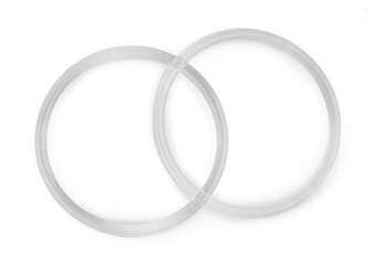 Akrylová ucha na tašky, transparent - 2 ks - 2 transparent