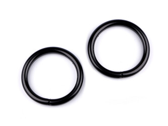 Kroužek Ø25 mm - 50 ks - 6 černý lak