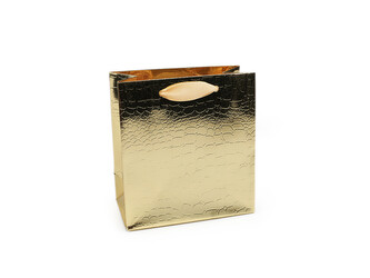 Dárková taška metalická - 4 ks - 2 zlatá