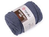 Pletací příze Macrame Rope Ø5 mm 500 g rozčesávací - 1 ks - 12 (761)  modrá jeans