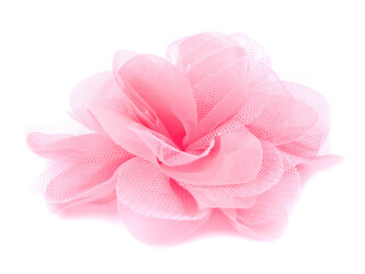 Šifónový květ Ø8 a 9 cm - 10 ks - 15 (8 cm) růžová sv.