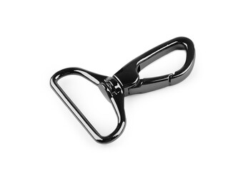 Kovová karabina s obrtlíkem průvlek 38 mm - 1 ks - 5 nikl černý