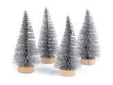 Dekorace stromeček - 1 ks - 3 stříbrná
