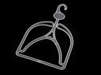 Ramínko na čepice 17,5x26 cm plastové - 10 ks - 2 bílá mléčná