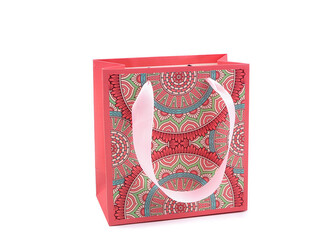 Dárková taška mandala - 12 ks - 2 korálová světlá