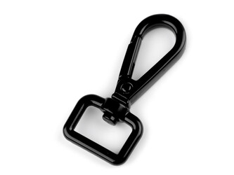 Kovová karabina s obrtlíkem průvlek 15 mm - 100 ks - 6 černý lak