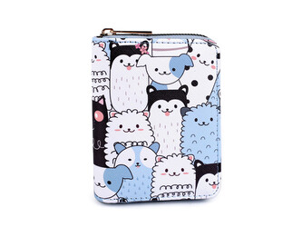 Dámská / dívčí peněženka kočky 9,5x12,5 cm - 1 ks - 5 modrá světlá