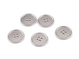 Kovový knoflík velikost 28" - 5 ks - 1 nikl
